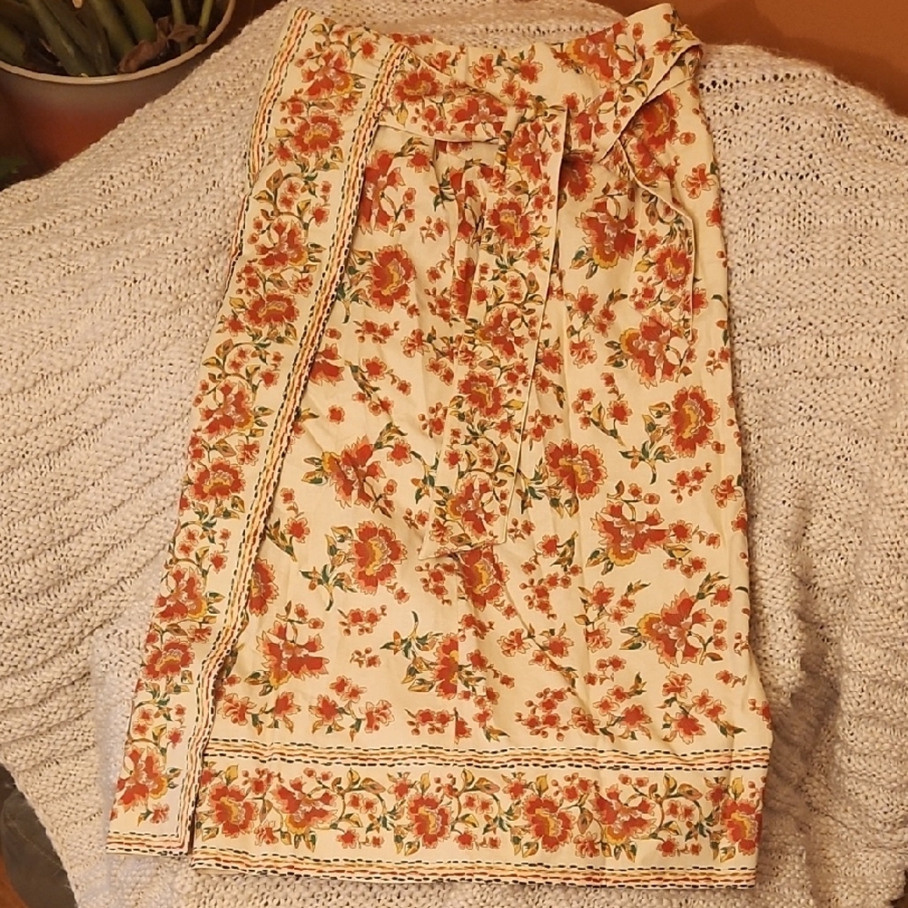 NWT Sezane Cream Floral Jupe Manola Skirt, Size 40 - Picture 4 of 12